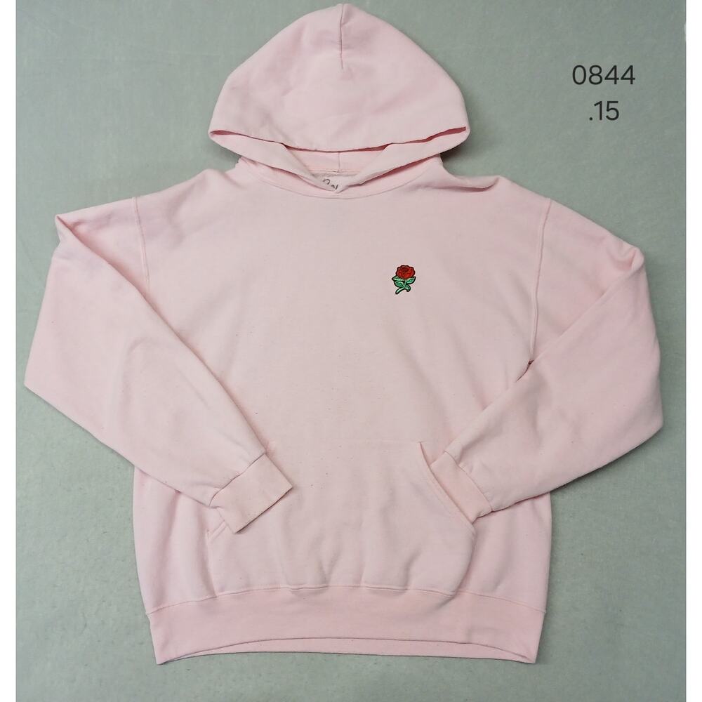 Bowery (Medium) Unisex Pink Pullover Hoodie